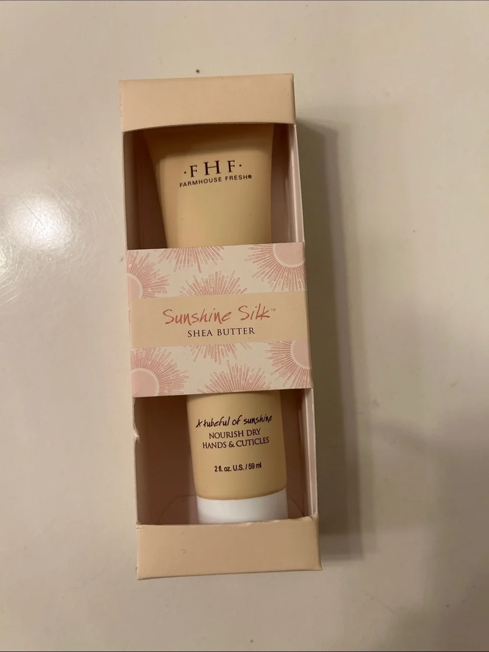 Farmhouse Fresh Sunshine Silk Shea Butter Hand Cream - Pale Peach
